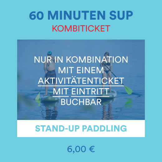 SUP Board 1 Stunde Kombiticket